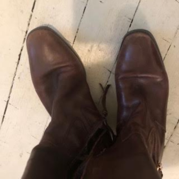 Ralph Lauren Brown Leather Boots Size 6 - Picture 5 of 7